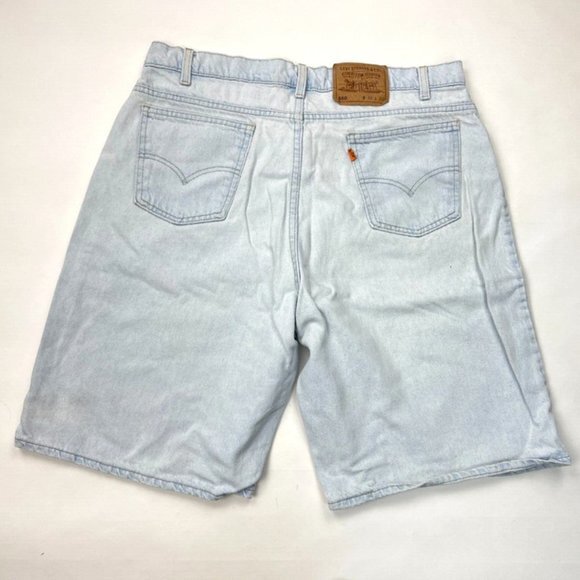 Levis 560 Orange Tab Denim Shorts Mens 40 Vintage USA 80s 90s Y2K Cotton Pockets - Picture 1 of 8